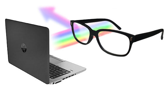عینک مخصوص کامپیوتر آنتی رفلکس