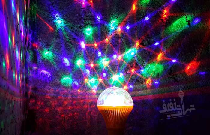 لامپ ال ای دی رقص نور چرخشی و گردان