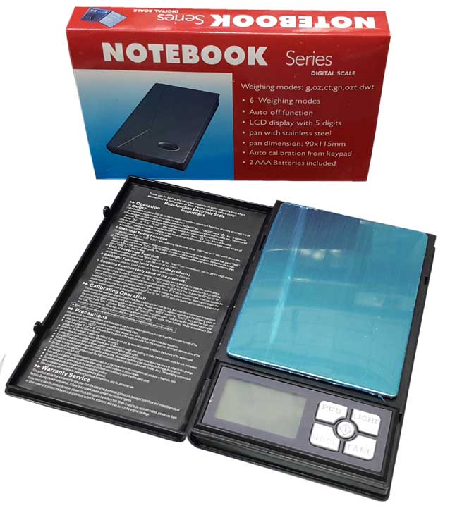 ترازوی دیجیتال گرمی مدل نوت بوک notebook