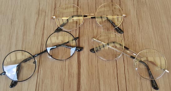 خرید عینک طبی شیشه گرد فلزی